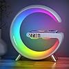 Techking (2 Years Warranty 4 in 1 Wireless Charger Night Light Lamp| Bluetooth Speaker Alarm Clock| Fast Charging| Home Office Study Bedside Wireless Charging Lamp for All Phones